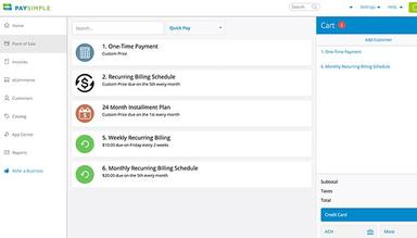 PaySimple Process payments over the phone or in person with Point of Sale