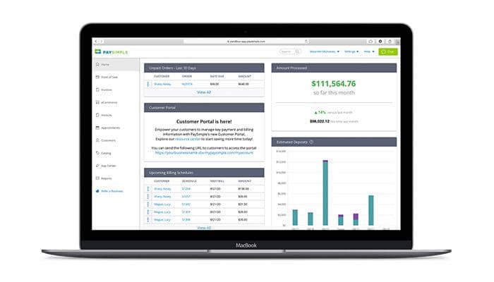 PaySimple View your business at a glance with a dynamic dashboard