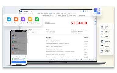 PDFelement Convert files to and from PDF format in high quality.