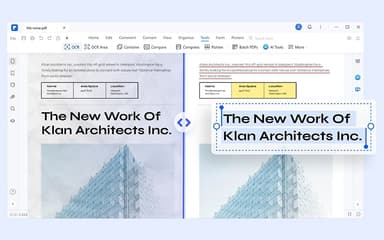 PDFelement Recognize text from scanned PDFs and images.