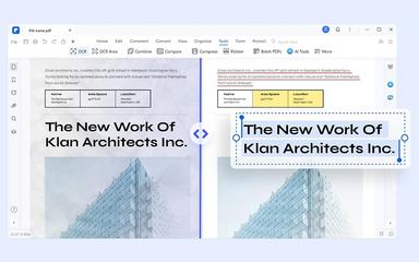 PDFelement Recognize text from scanned PDFs and images.