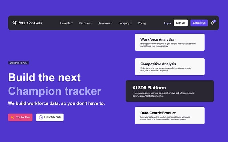 People Data Labs Home Page