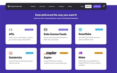 People Data Labs Features