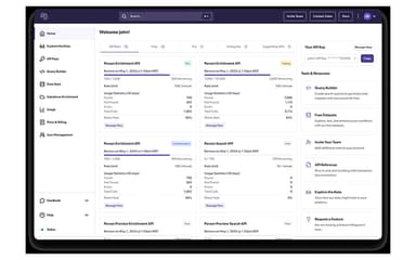 People Data Labs Dashboard
