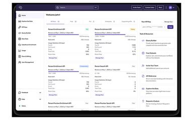 People Data Labs Dashboard
