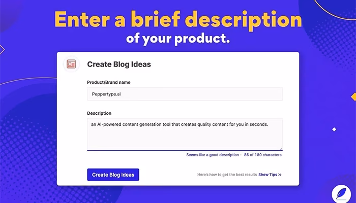 Peppertype Create engaging product descriptions