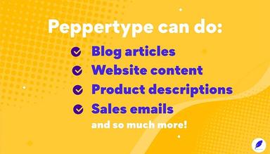 Peppertype product description