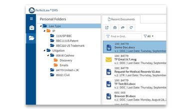 Perfect Law Web DMS Document Management