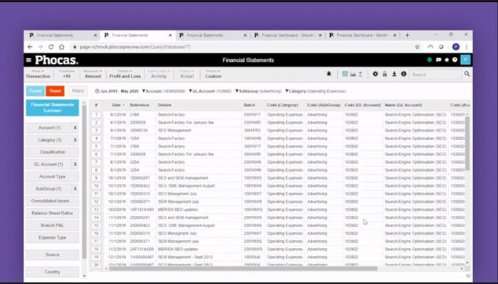 Phocas Financial Statements