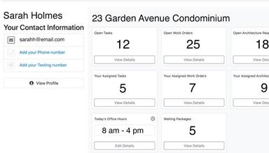 Pilera Software Organize all of your community management tasks in one place. See how many work orders, ACRs, tasks, and activity logs are open and assigned to you