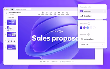 Pitch Software Intuitive Creation And Powerful Brand Tools