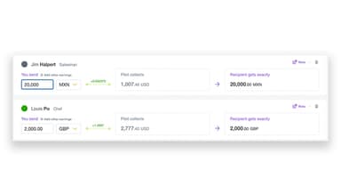 Plane Easily set up contractor payments worldwide without paying international wire fees. Plane never makes money from exchange rates, so your team can get paid more