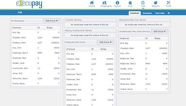Execupay time and labor management