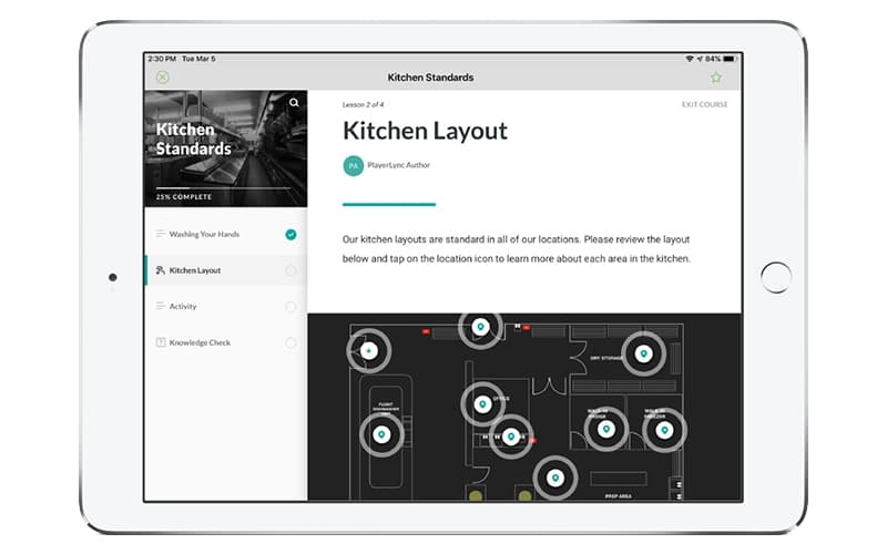PlayerLync Kitchen Layout