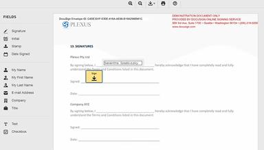 Plexus digital signing