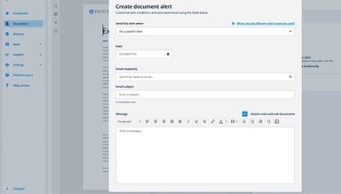 Plexus document alerts