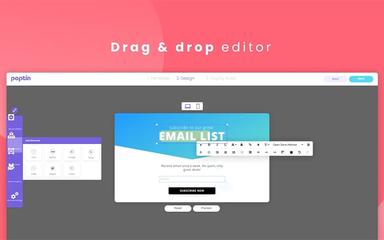 Poptin Drag And Drop Editor