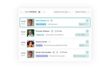 Populate EMR Appointment Schedule