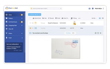 PostScan Mail Virtual Mailbox