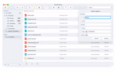 Postbox Search All Folder