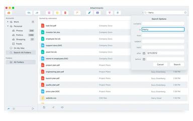 Postbox Search All Folder
