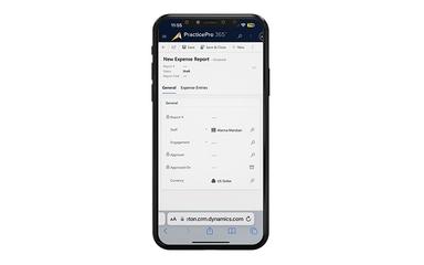 PracticePro 365 New Expense Report