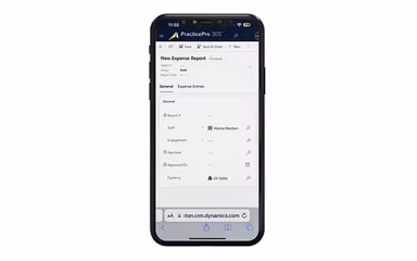 PracticePro 365 New Expense Report