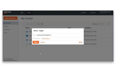 PreVeil Share Files