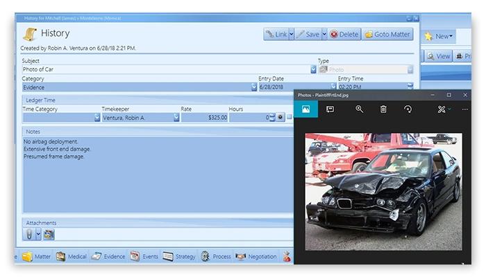 Prevail Case Management System Managing Evidence