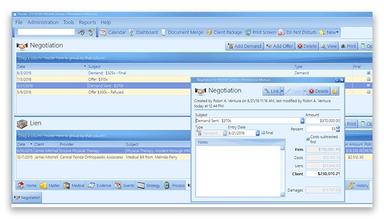 Prevail Case Management System Settlement Calculation