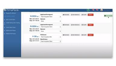 PrimaFacie Applicant Immigrant Details