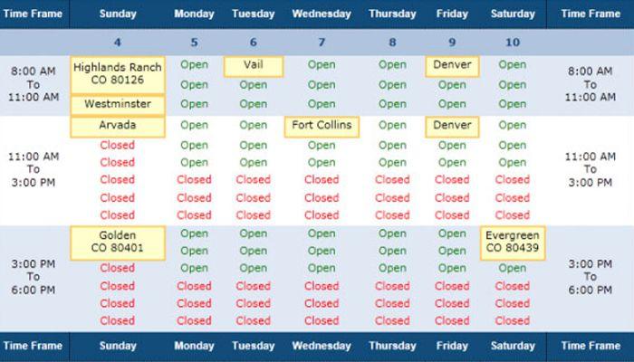 ProBusiness ToolsTechnician Schedule