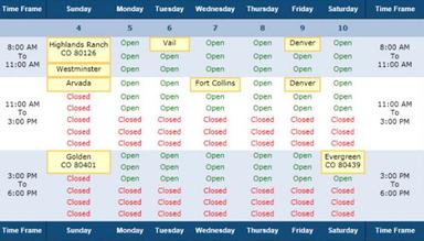ProBusiness ToolsTechnician Schedule