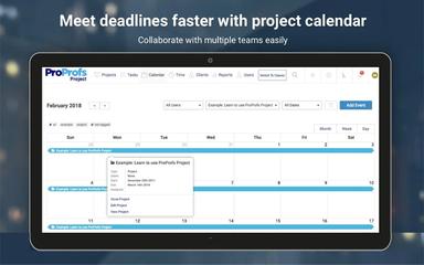 ProProfs Project Calender