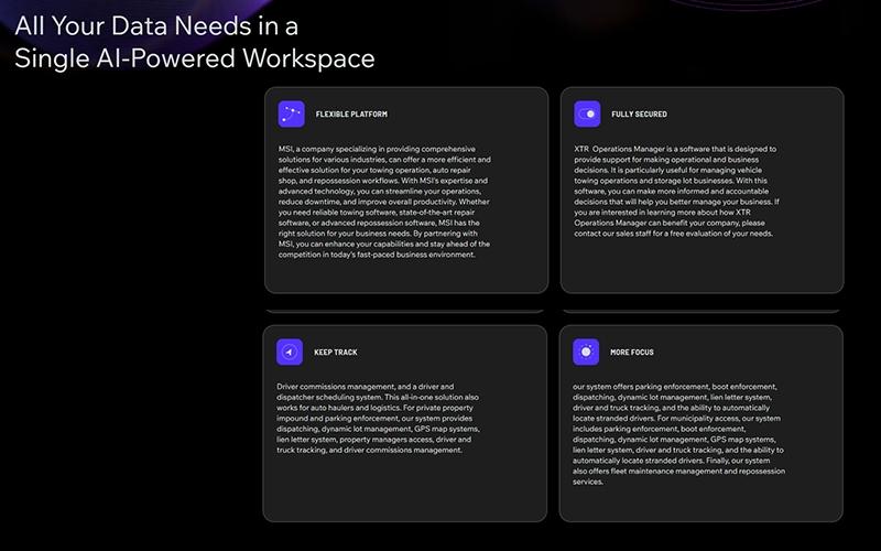 ProTow Ai-Powered Workspace