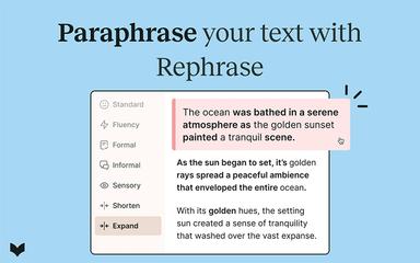 ProWritingAid Paraphrase Your Text with Rephrase