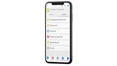 Product Specification Data on Specright (Mobile)