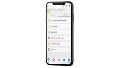 Product Specification Data on Specright (Mobile)