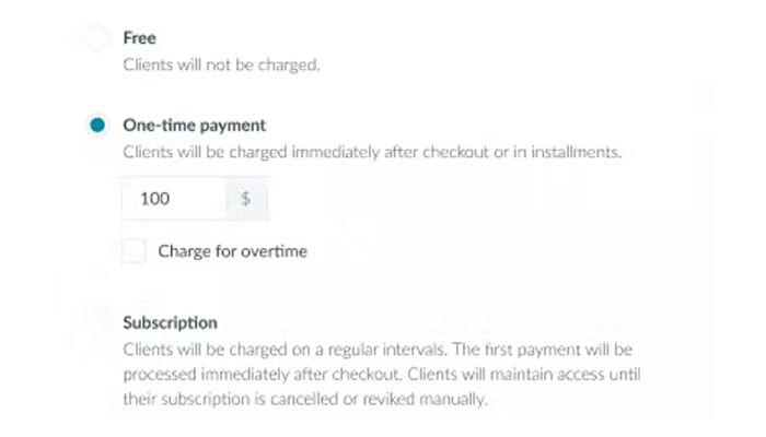 Profi Flexible billing Charge one time or subscription fees and receive payments automatically