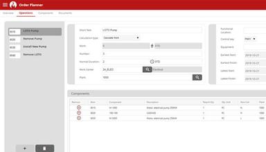 Order planner