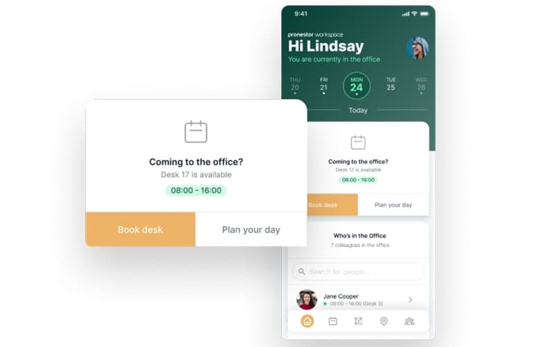 Pronestor Workspace Desk Booking Software