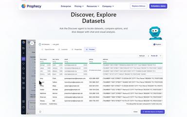Prophecy DIscoer, Explore, Dataset