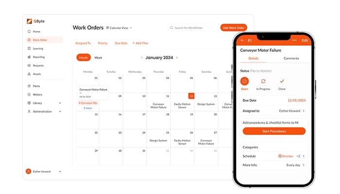 QByte.ai Task and Work Order Management made simple.