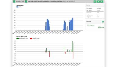 Quartix Speed Report