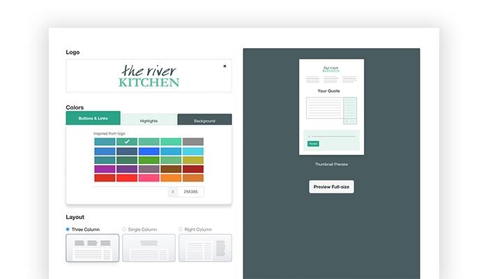 Quotient Layout Personalized to Your Brand