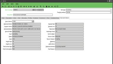 Rapid Garden POS care/culture notes