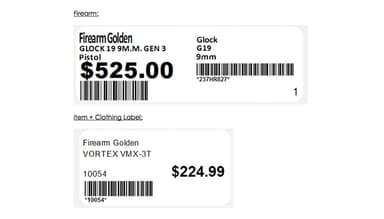 Rapid Gun Systems Product labels