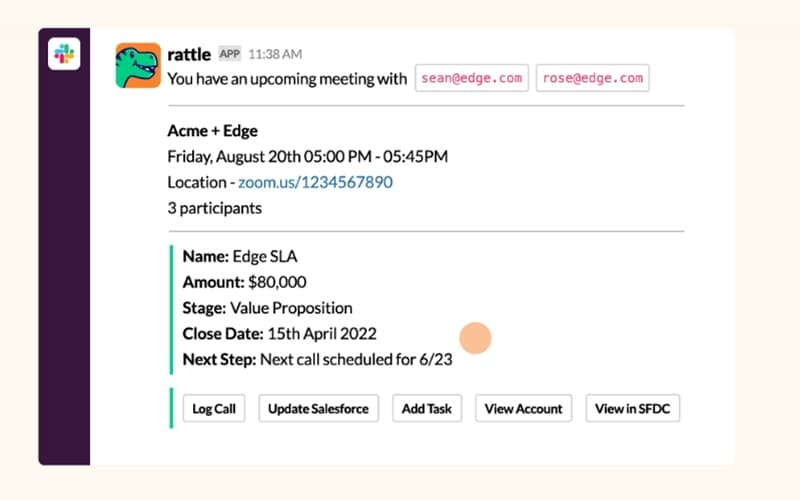 Rattle Upcoming Meetings