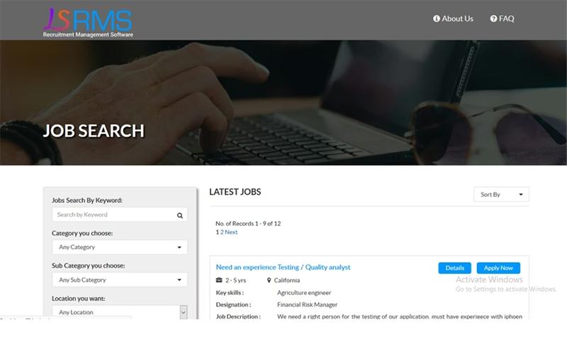Recruitment Management Software Job Search