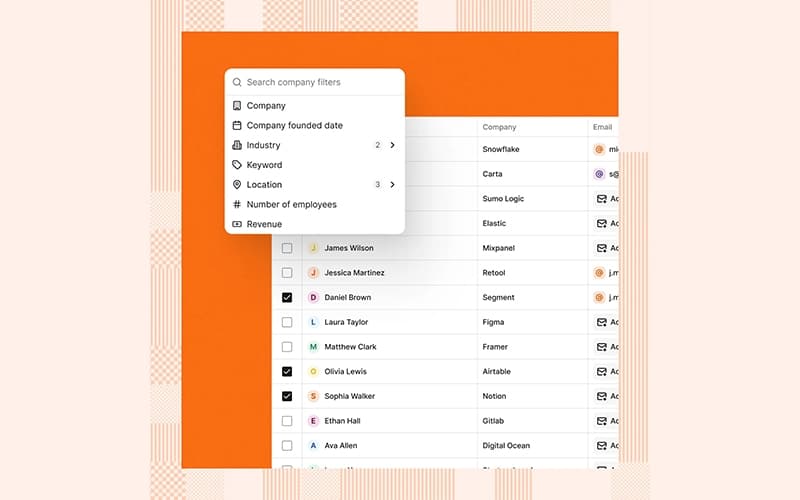 Reevo Search Company Filters